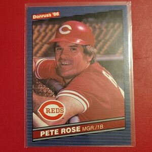 Pete Rose 1986 Donruss #62 Cincinnati Reds Baseball Card